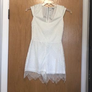 White Lace Romper